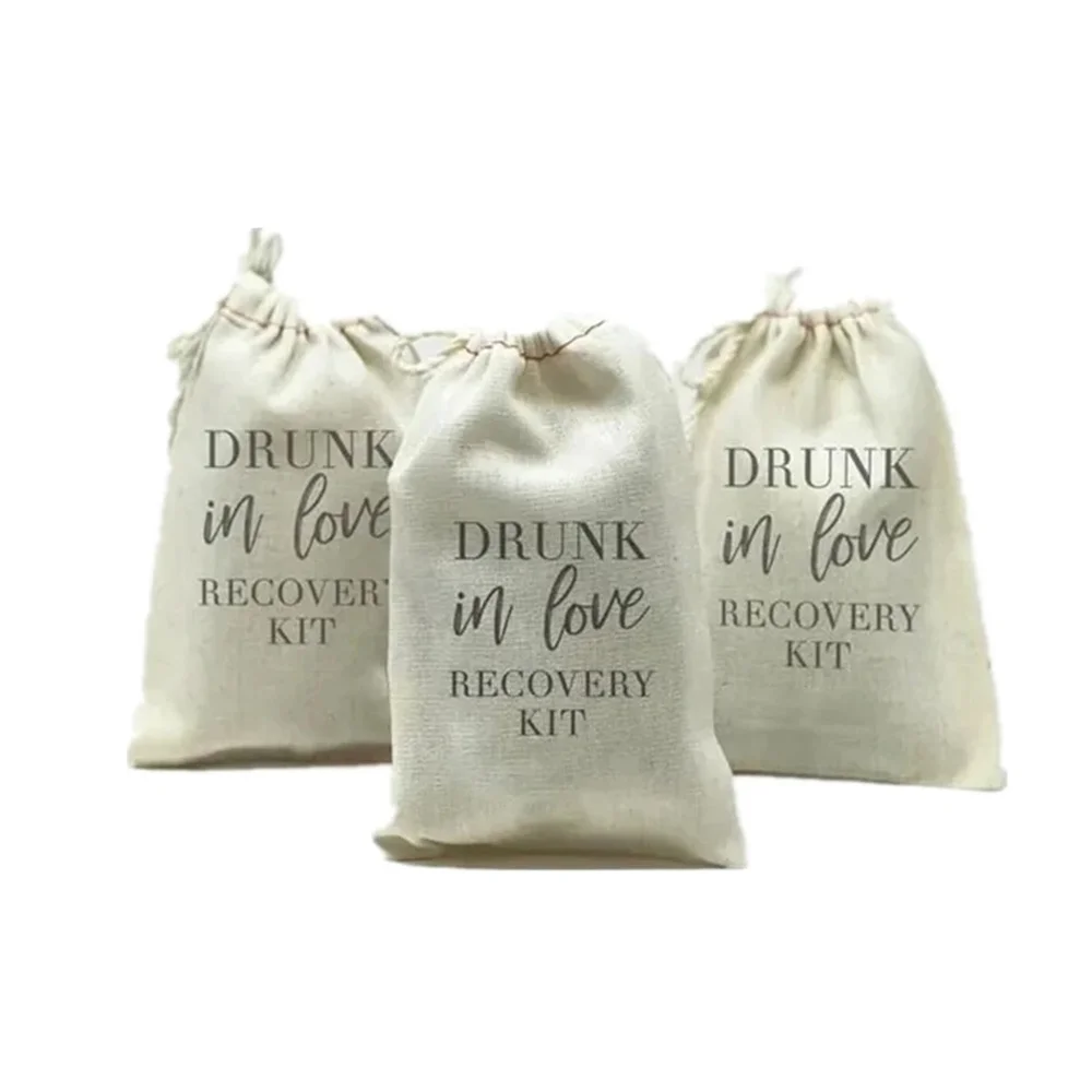 20 Drunk in love recovery Kit bag Bach weekend Bachelorette Party bridal shower bride to be Engagement wedding decoration gift