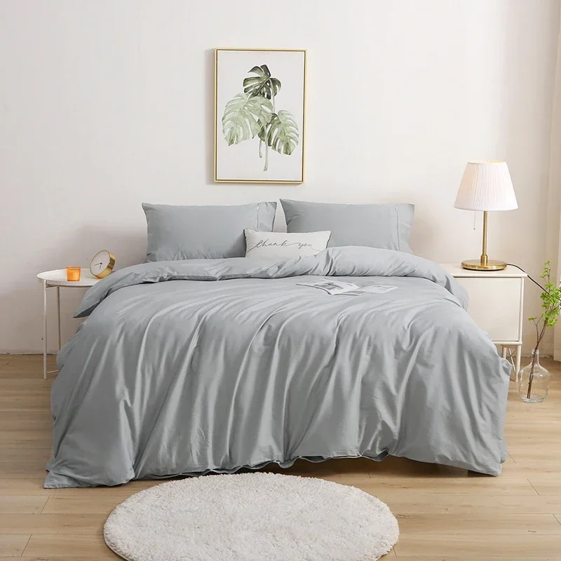 One Duvet Cover 1600 TC 100% Egyptian Cotton Super King Size 240x270 Cm White Gray Blue Colors 1 Piece Customize