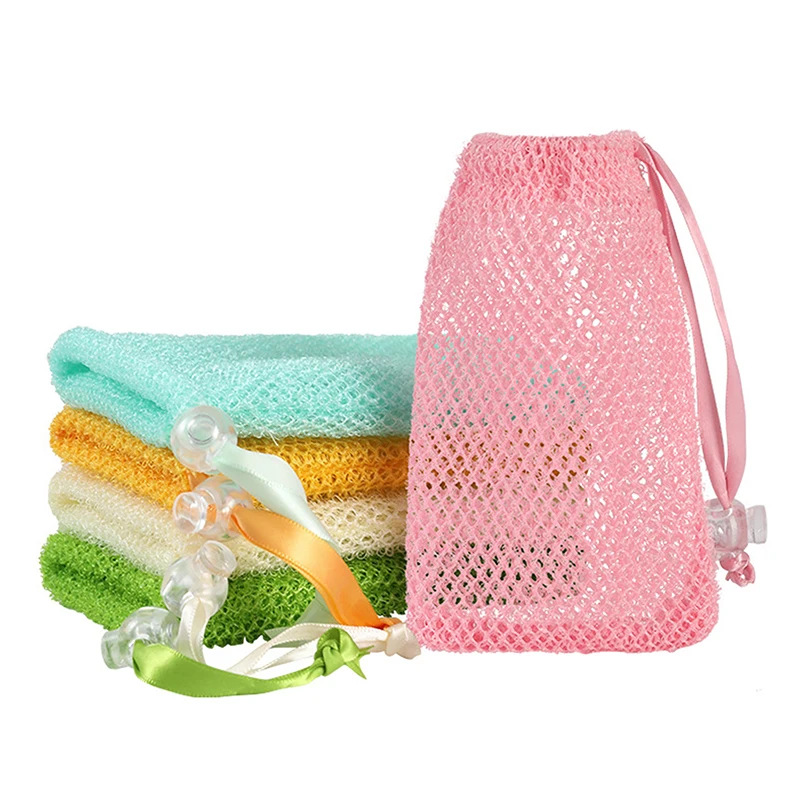 1 Uds. Bolsas de ahorro de jabón, barra de bolsa, bolsas de jabón de espuma de burbujas abundantes, bolsas de malla de jabón exfoliantes para bolsillo de soporte de jabón de ducha