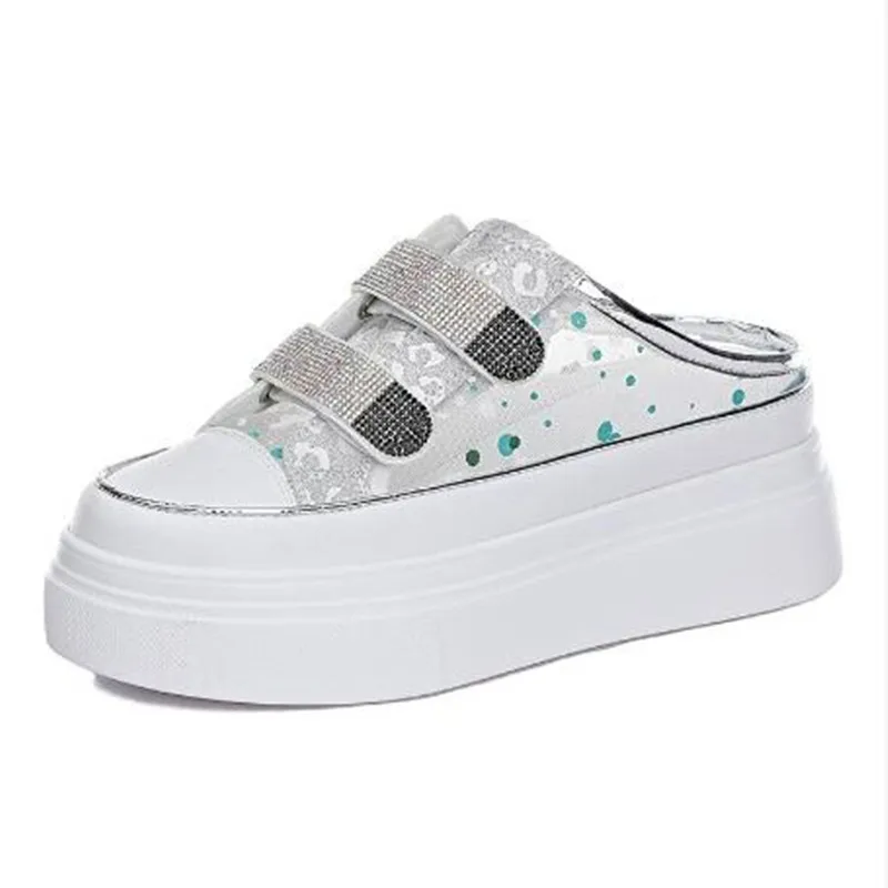 

Обувь высшего качества, полутапочки, летние сандалии на толстой подошве с носком, модные женские тапочки, верхняя одежда, кроссовки без шнуровки