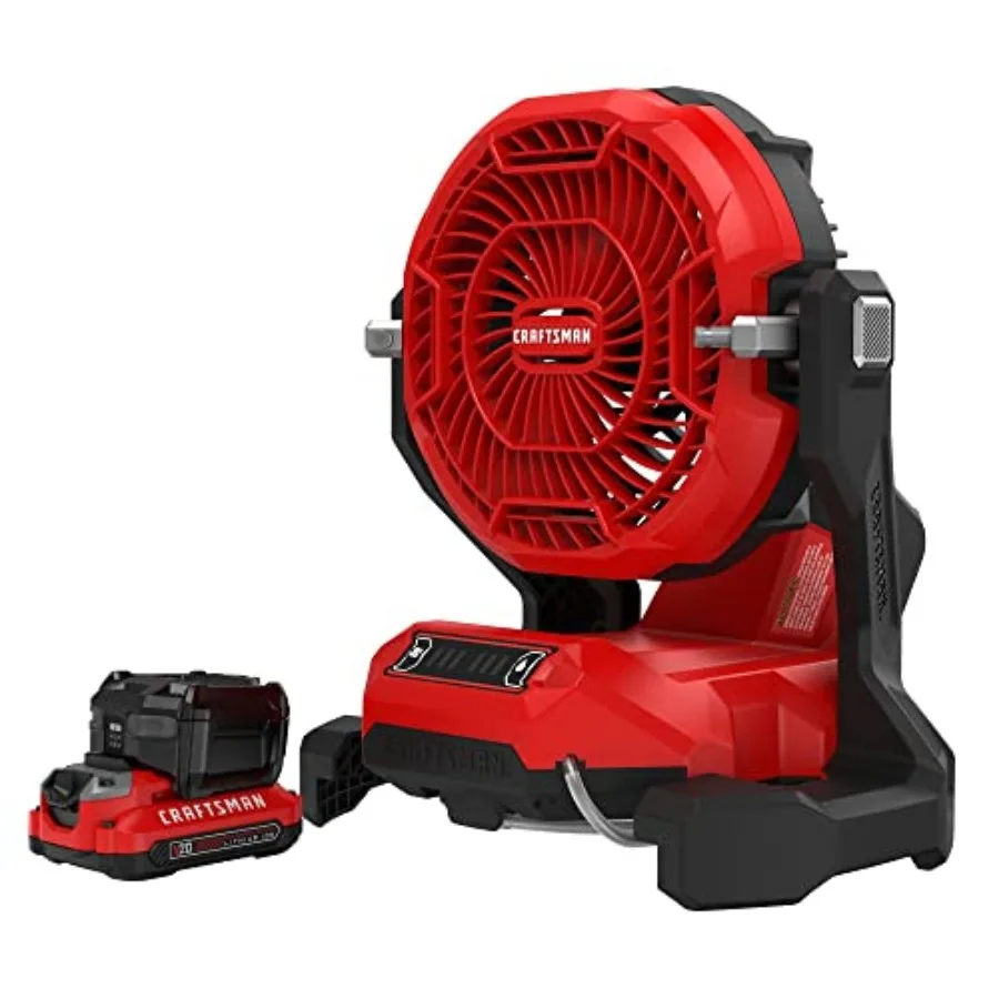 V20 Cordless Personal Fan Kit, Misting Fan, Settings for Mist and Airflow Misting Fan, Garden Hose Adaptor, Battery Included CM