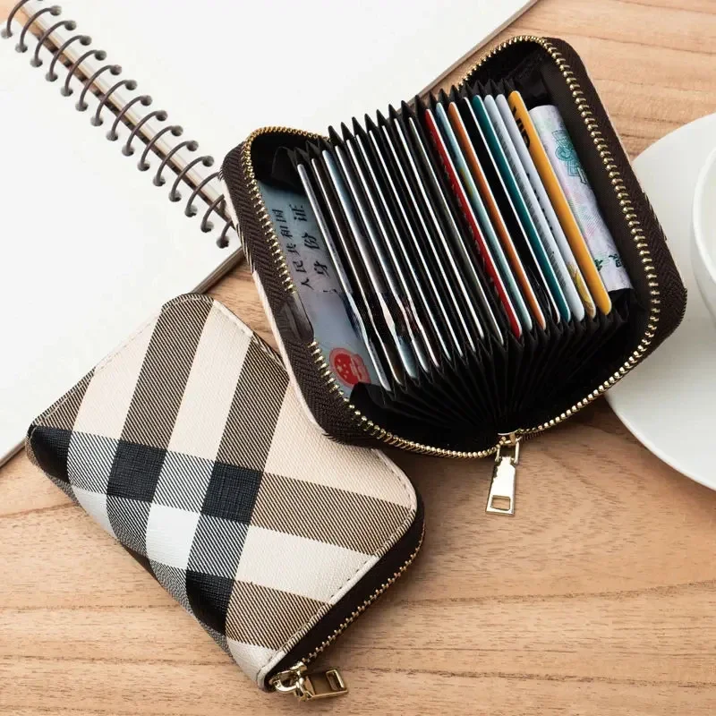 Women Luxury Multi-Function Casual Wallet Multi Card Slot Card Holder Zipper Purse Clutch PU Money Bag Coin Purses Cardholder