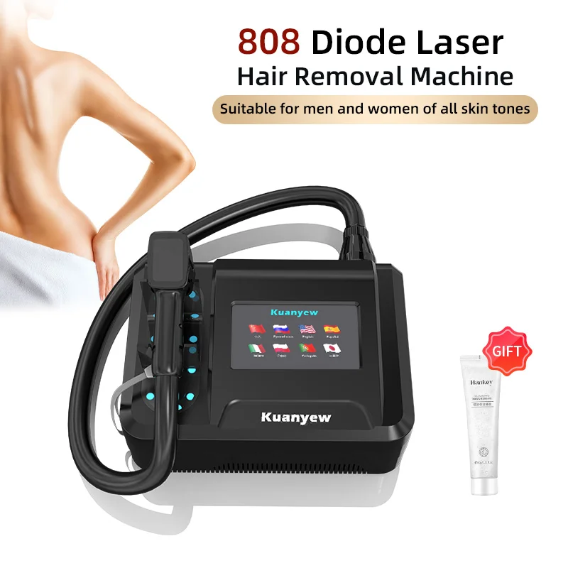 Multilingual System Diode Laser 808nm wavelength Hair-Remove Ice Platinum laser 2000W Depilation Beauty Equipment Salon or Home