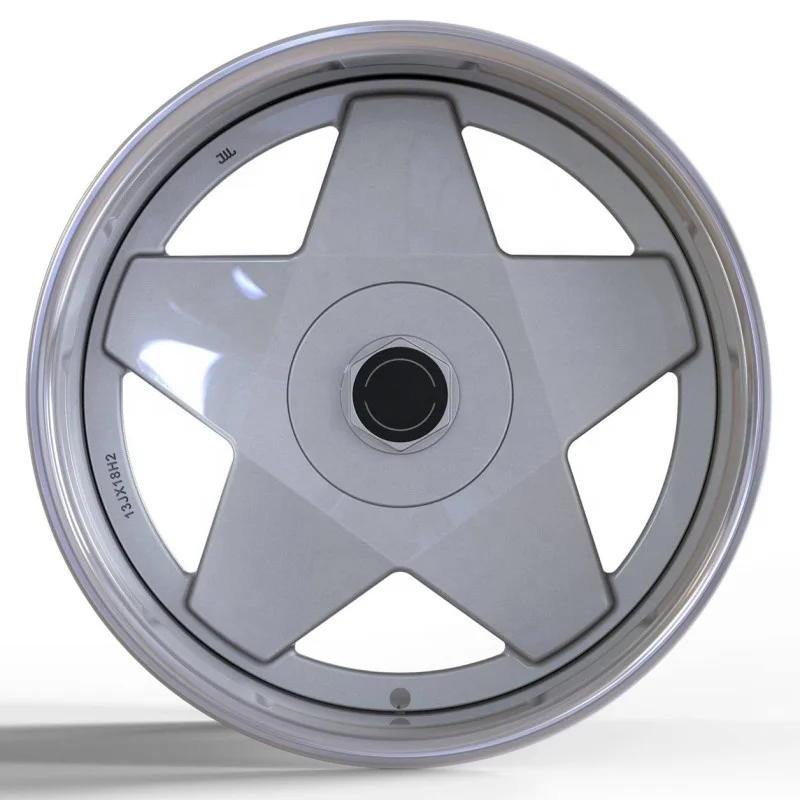 Hot sales custom two piece 18 19 20 21 22inch 5x120 5x114.3 5x120 forged aluminum alloy passenger silver car wheels rims