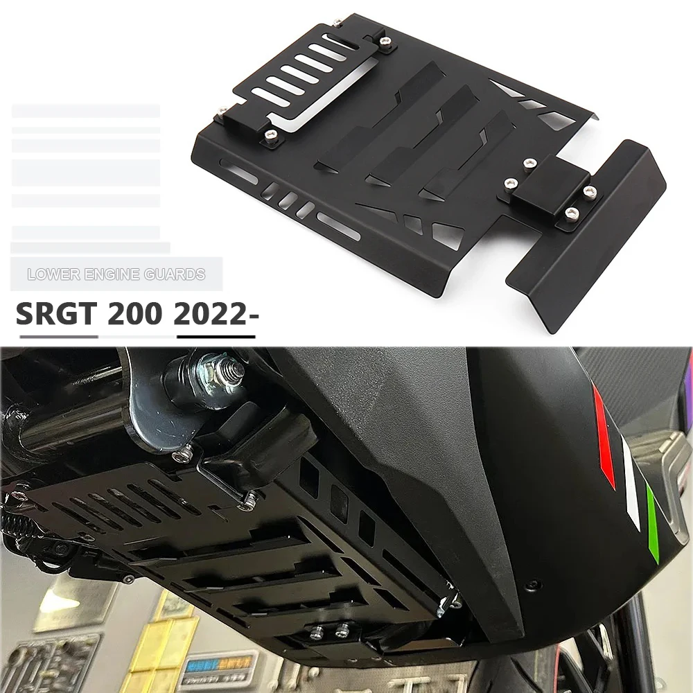Para Aprilia SR GT 200 SRGT200 SRGT 200 2022 protector de motor de motocicleta chasis inferior carenado placa contra salpicaduras protección de placa de deslizamiento