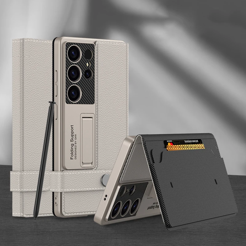 Book Flip Leather Wallet Case For Samsung Galaxy S25 Ultra / S25 Plus Cards Pocket Folio Cover