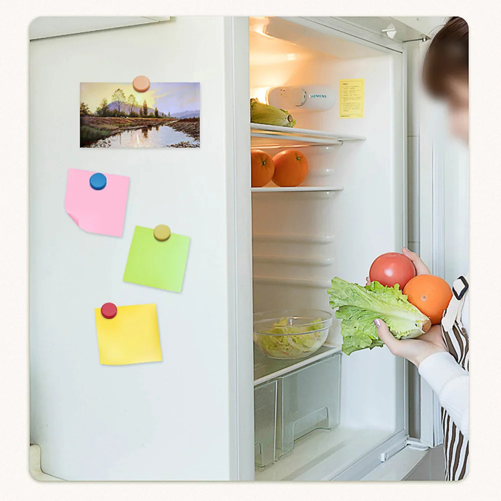 24 قطعة مغناطيس ملون مستدير دبابيس مغناطيسية للسبورة البيضاء لمكتب المدرسة المنزل السبورة الثلاجة استخدام مغناطيس السبورة #5