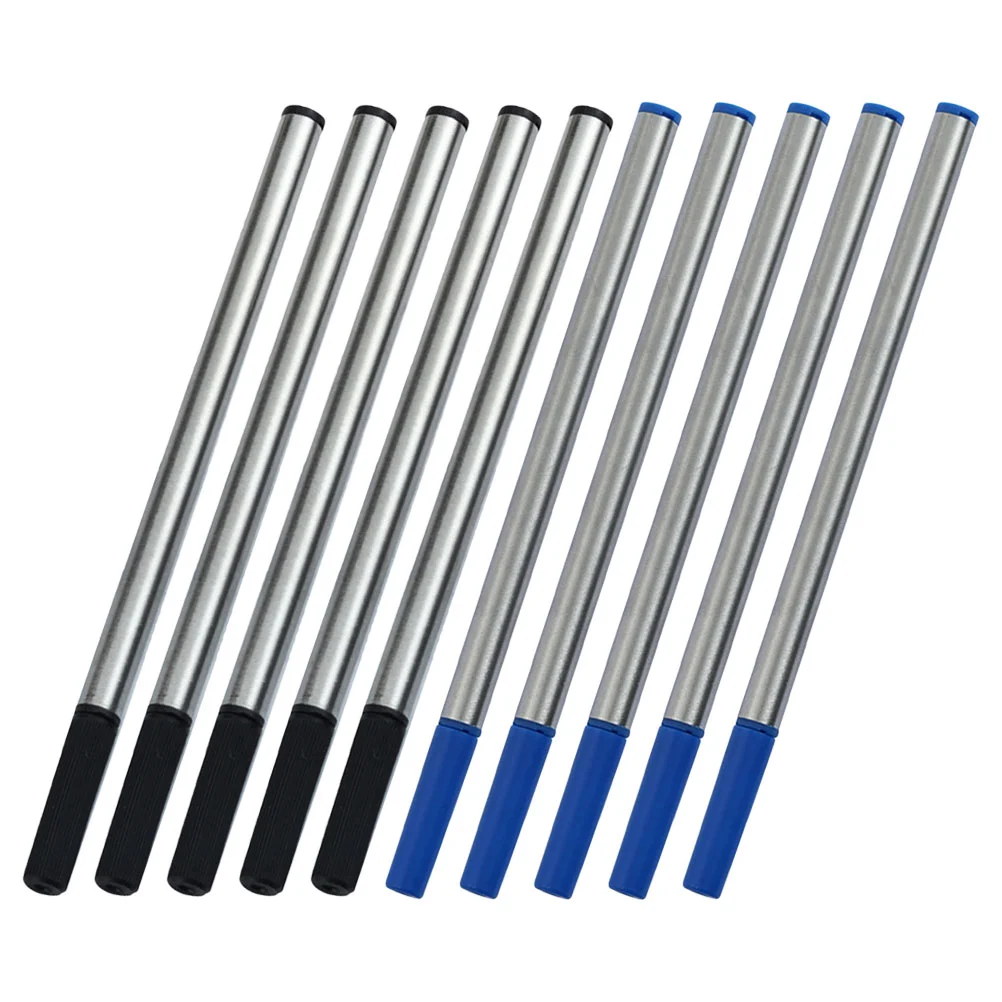 

10pcs Gel Ink Pen Refills Metal Pen Replacement Refill Student Signature Pens Refills For Office School Supplies Smooth Writing