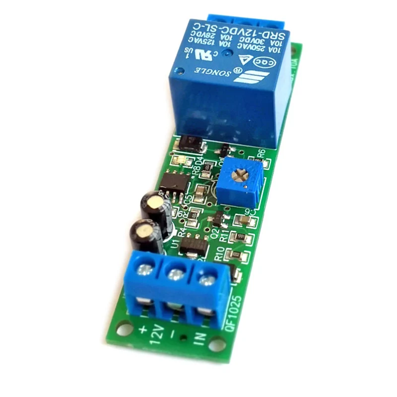 DC 12V/24V 10A Signal Trigger Adjustable 0-10S/60S/10Minute Delay Time Turn Off/ on Timer Timing Control Relay Switch Module