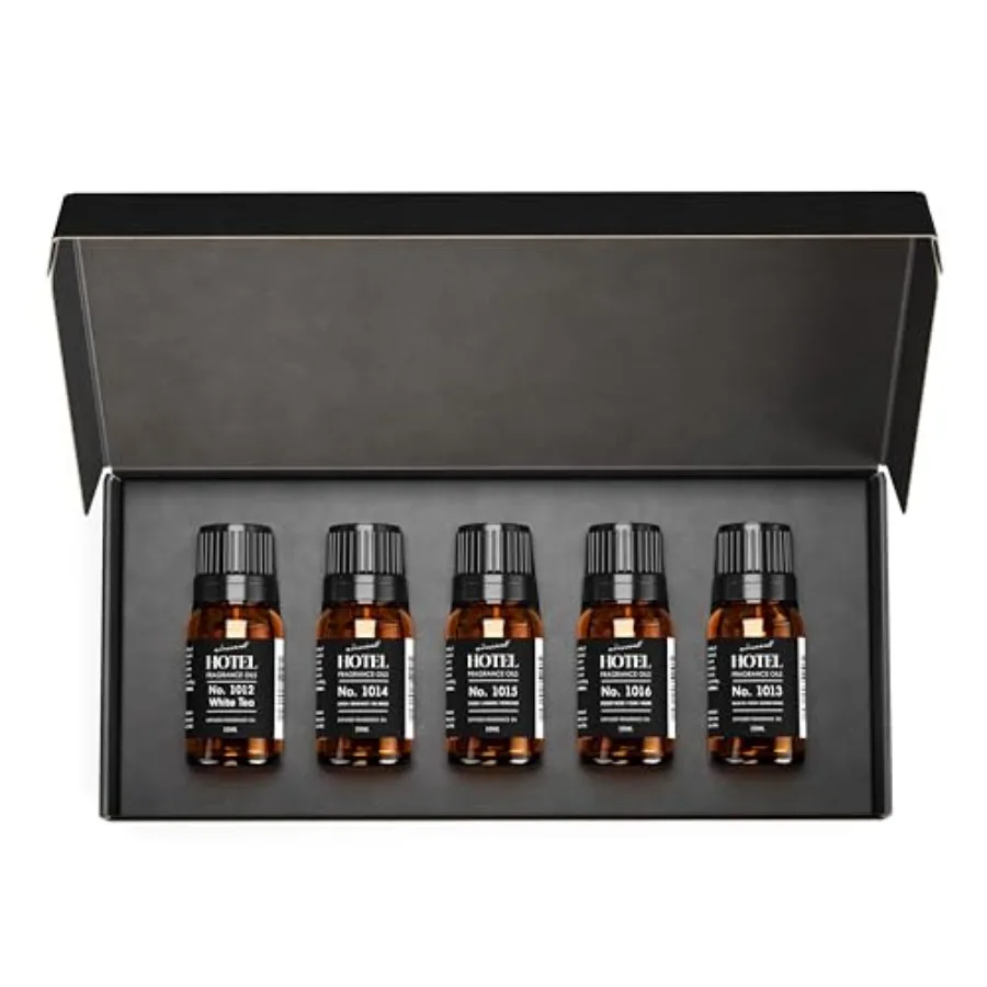 

AirScent Hotel Diffuser Oil Gift Set - 5-Star Hotel Scents - 10 mL 0.34 fl oz Fragrance Oil Set - Inspired by The Fairmont The