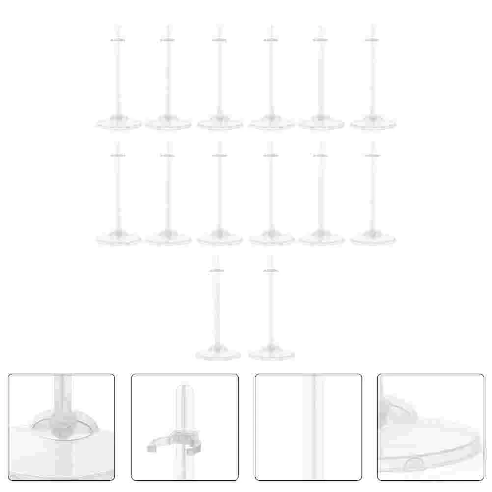 

16 Pcs Stand Shelf Display Rack Stands Holding Pattern Holder Support Plastic Show