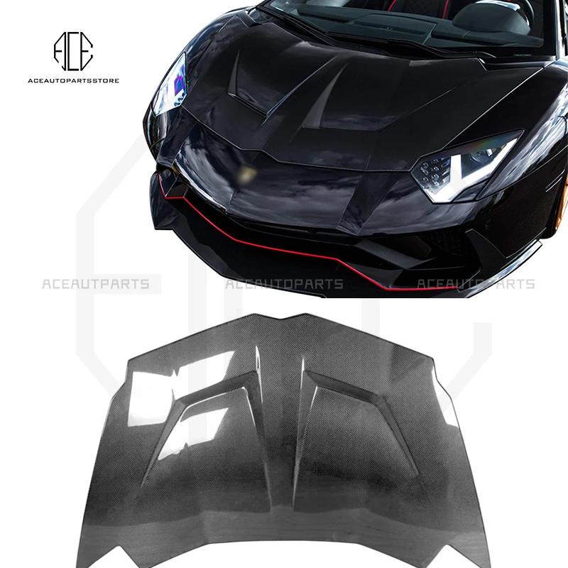 Carbon Fiber Hood Bonnet For Lamborghini Aventador LP700 LP720 LP750 Front Engine Hood Cover 1016 Style Lp700 Modification