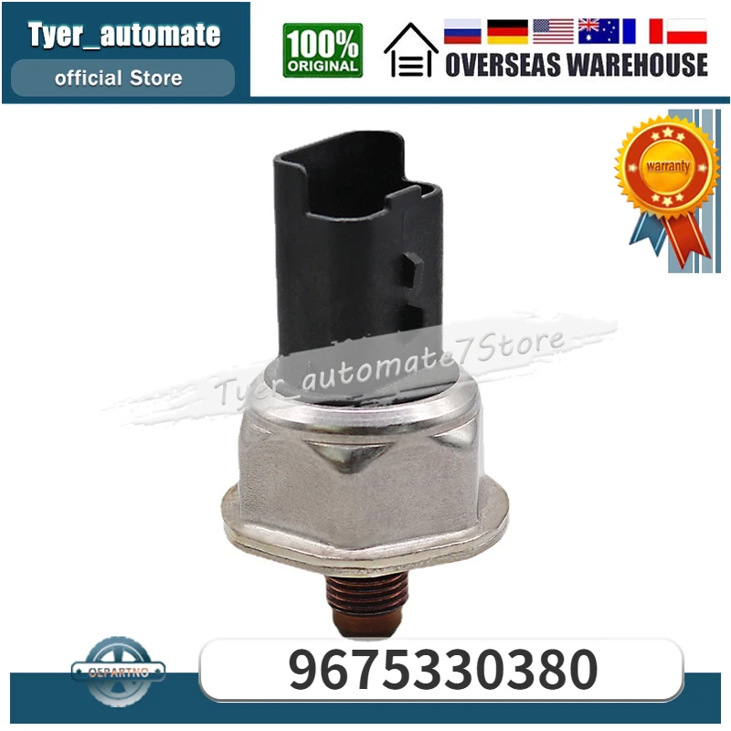 9675330380 85PP50-01 For Peugeot Citroen Fuel Rail Pressure Sensor