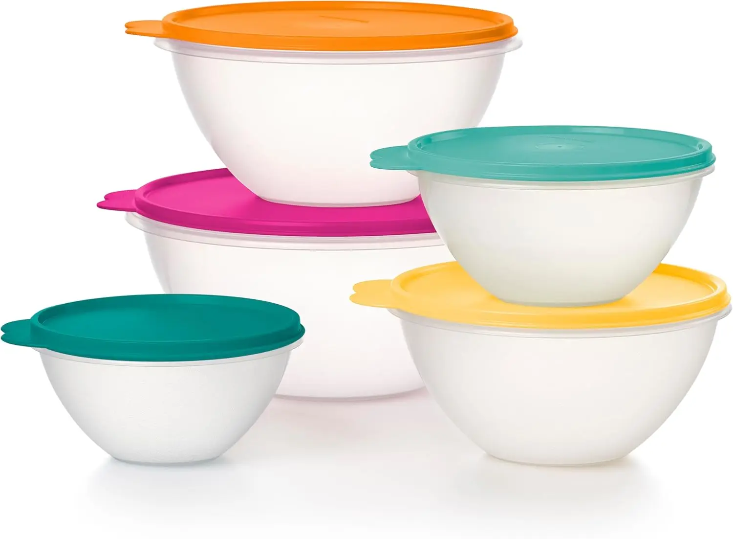 Heritage Wonderlier 10 Piece Food Storage Bowl Set in Fauna Colors - Dishwasher Safe & BPA Free - (5 Containers + 5 Lids)