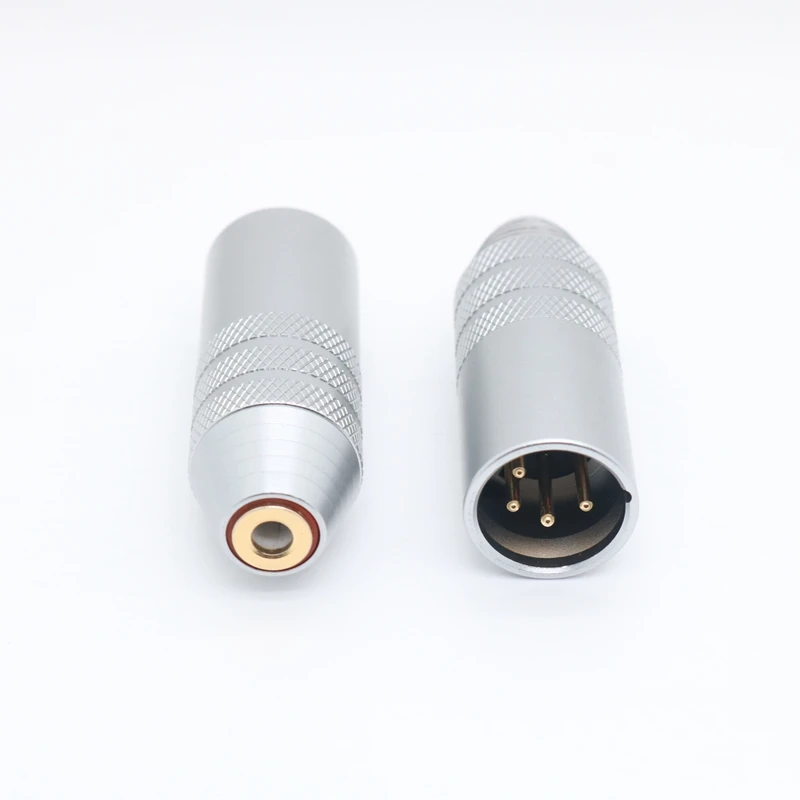 ivipQ-43 XLR 4 Pin Male Plug Converter to 2.5mm 3.5mm 4.4mm 1/8