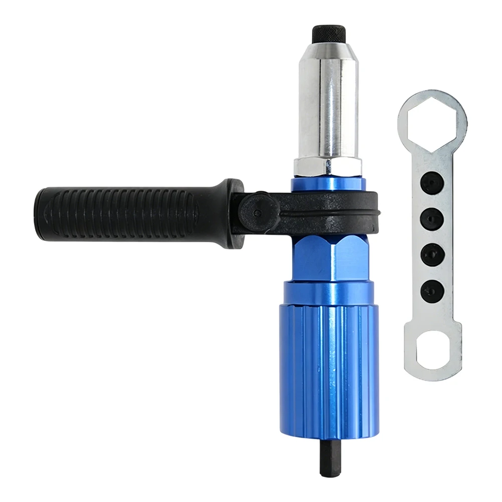 2Pcs Aluminum Alloy Blind Rivet Adapter Kit Quick Change Conversion Head For Electric Rivet…