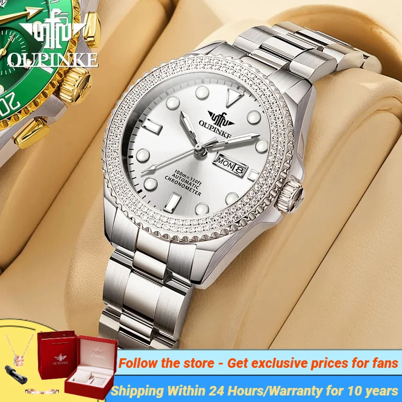 OUPINKE 3205 Original Luxury Brand Automatic Mechanical Watch For Women Imported Movement High-end Ladies Wristwatches NEW Trend