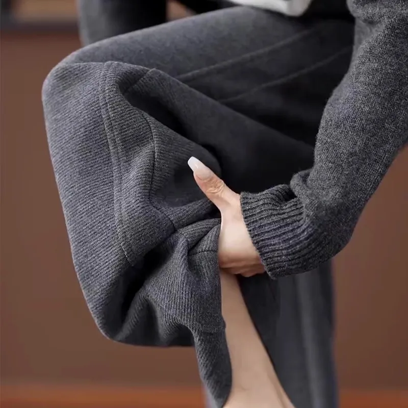 

ay Camere High-End Banana Pants Women's Autumn Winter Slimming Casual Narrow Version Scythe Wide Leg Pants Lazy Loose Fee...