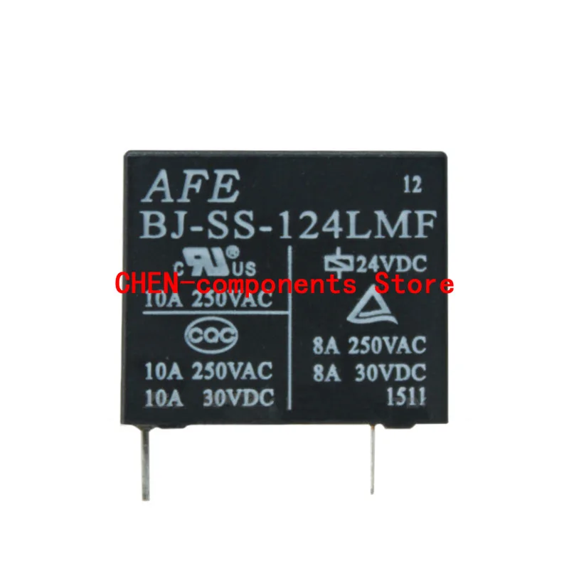 2PCS NEW Original AFE Relay BJ-SS-124LMF 24V Black 4PINS 8A 24VDC BJ Power Relay AFE High sensitivity