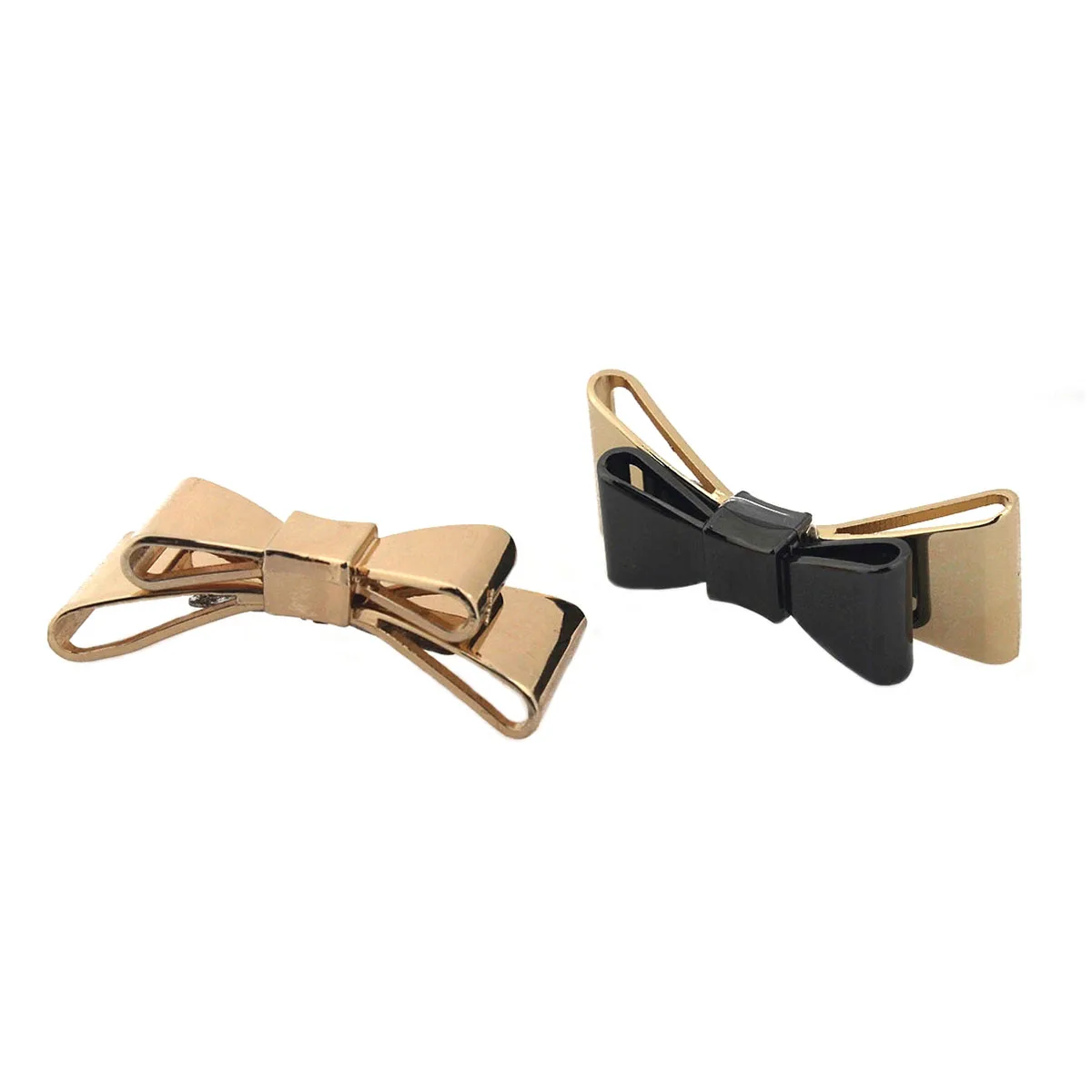 2pcs Metal Bowknot Buckle New Style Special Shoes Clip Clasp for Handbag Bag Garments Hardware Closure Bag Parts Accessories