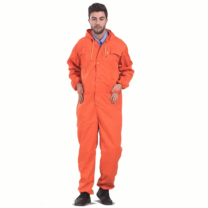Tute da lavoro da uomo Abbigliamento da lavoro per riparatore con cappuccio e uniformi da lavoro multitasche
