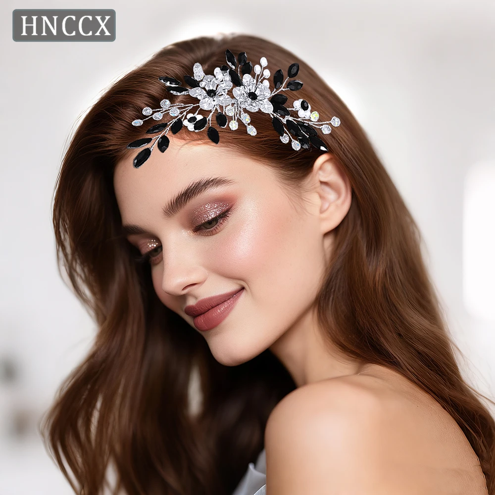 

HNCCX Wedding Bride Rhinestone Hair Comb Pearl Headpiece Bridesmaid Headdress Shiny Hair Ornaments Fashion Headwear CP908