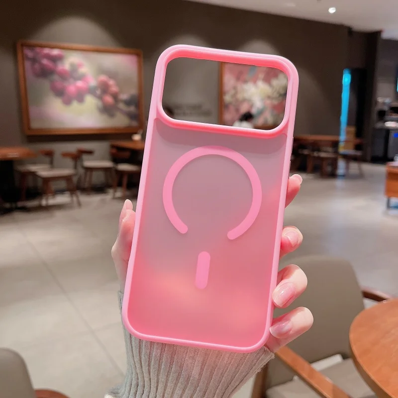 高級超薄型マットクリア MagSafe対応ケース iPhone 17 Air 16 15 14 Plus 13 Pro Max 磁気ワイヤレス充電対応カバー