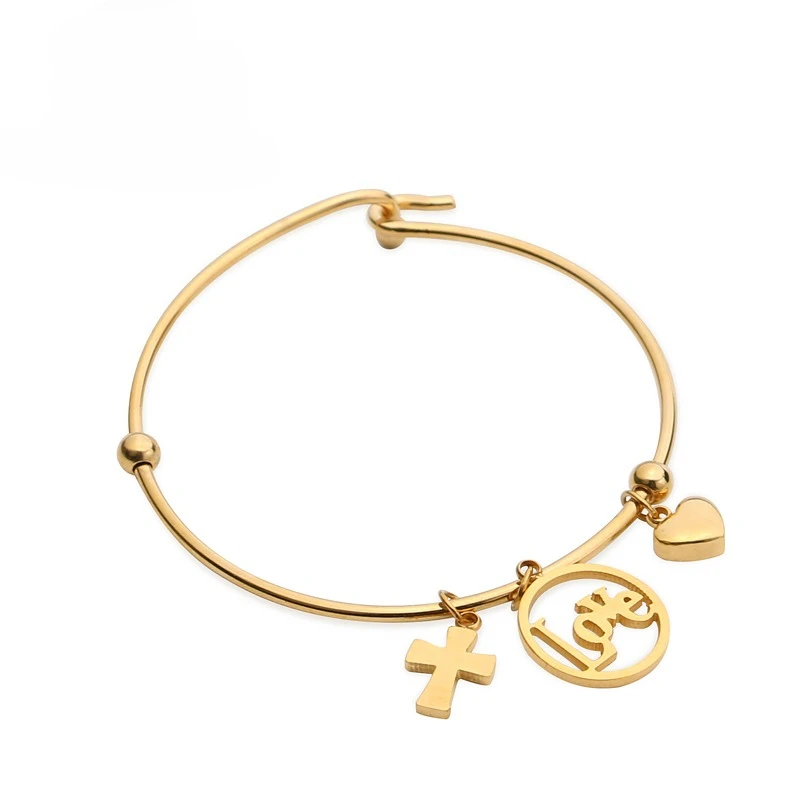 

PAPERPLUS Exquisite Stainless Steel Bracelet for Women Gold Charm Jewelry Daily High Quality Wholesale