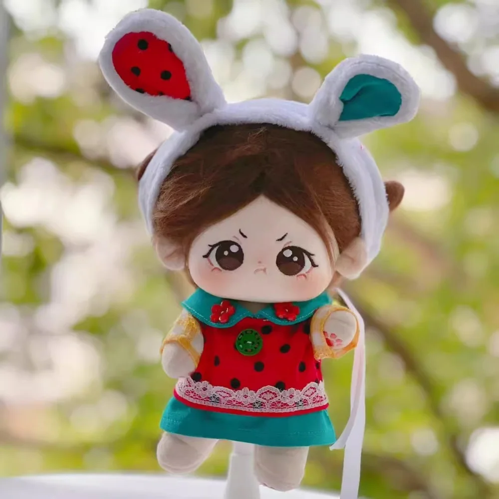 Wang yibo ídolo estrela melancia terno para 20cm boneca brinquedo roupas vestir-se cosplay original mdzs g