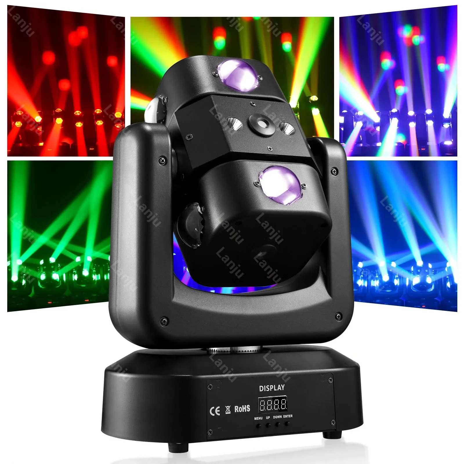 

Professional stage lighting LED moving head beam laser light RGBW 3in1 KTV bar disco DJ party DMX colorful Flash audience lights