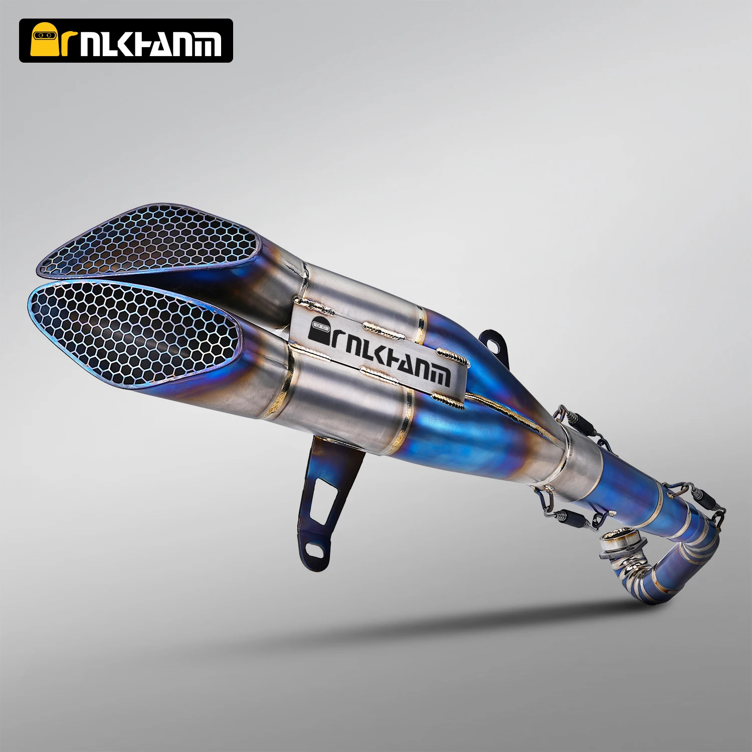 لنظام عادم الدراجة النارية ZONTES 368G باللون الأزرق Ti. تعديل السبائك مع الجوزاء Ti. كاتم صوت كربون لـ ZONTES 368G 2026-