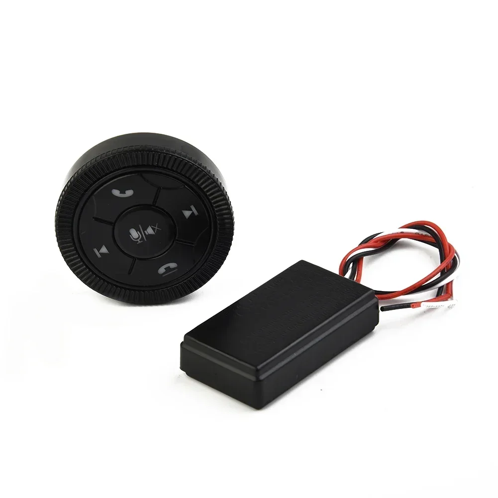 New Car Steering Wheel GPS Wireless Button Key Volume Remote Control Support 7-Key Function Background Light Universal