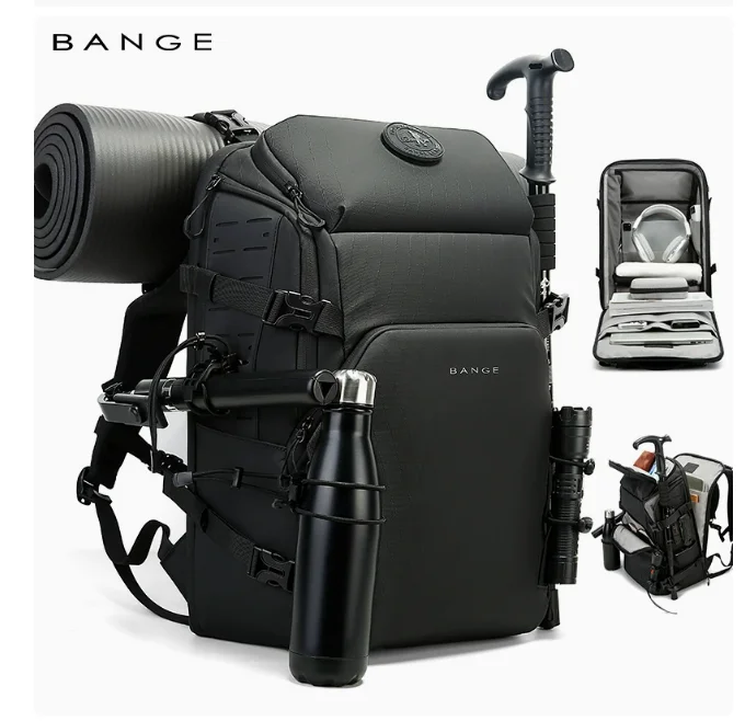 Men Outdoor Adventure Rucksack Multifunctional Backpack for Hiking and Cycling Large Capacity Mountaineering Travel Backpack