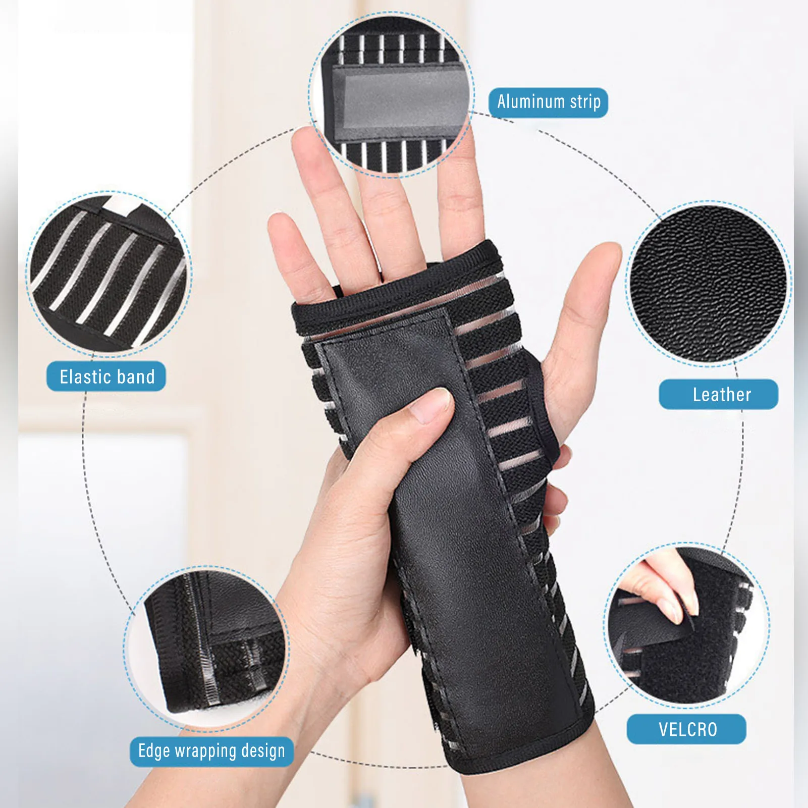Sprain Arthritis Support Wristbands Breathable Material Easy to Wear Exercising Tool Suitable for Tendonitis Wrist Pain