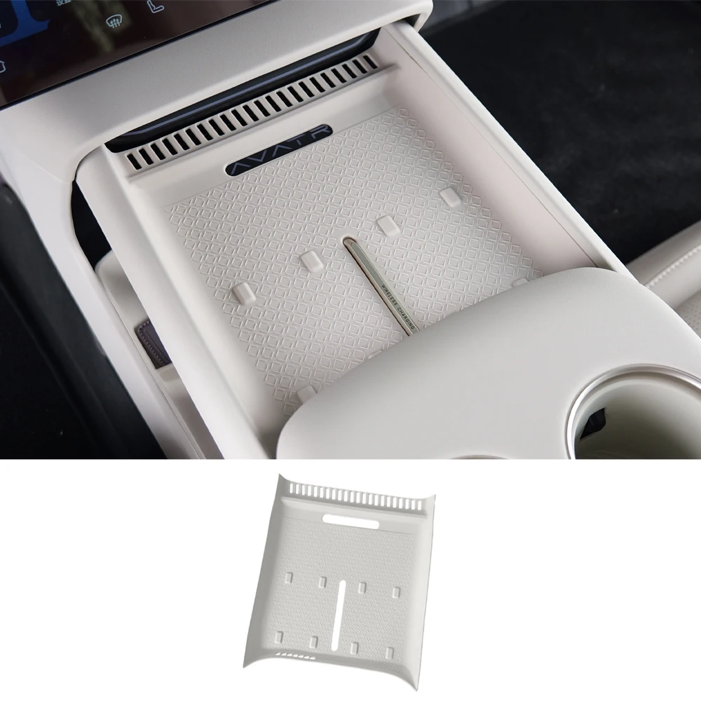 For AVATAR 06 2025 2026 Central Control Wireless Charging Silicone Pad Armrest Box Charging Protective Pad Interior Accessories
