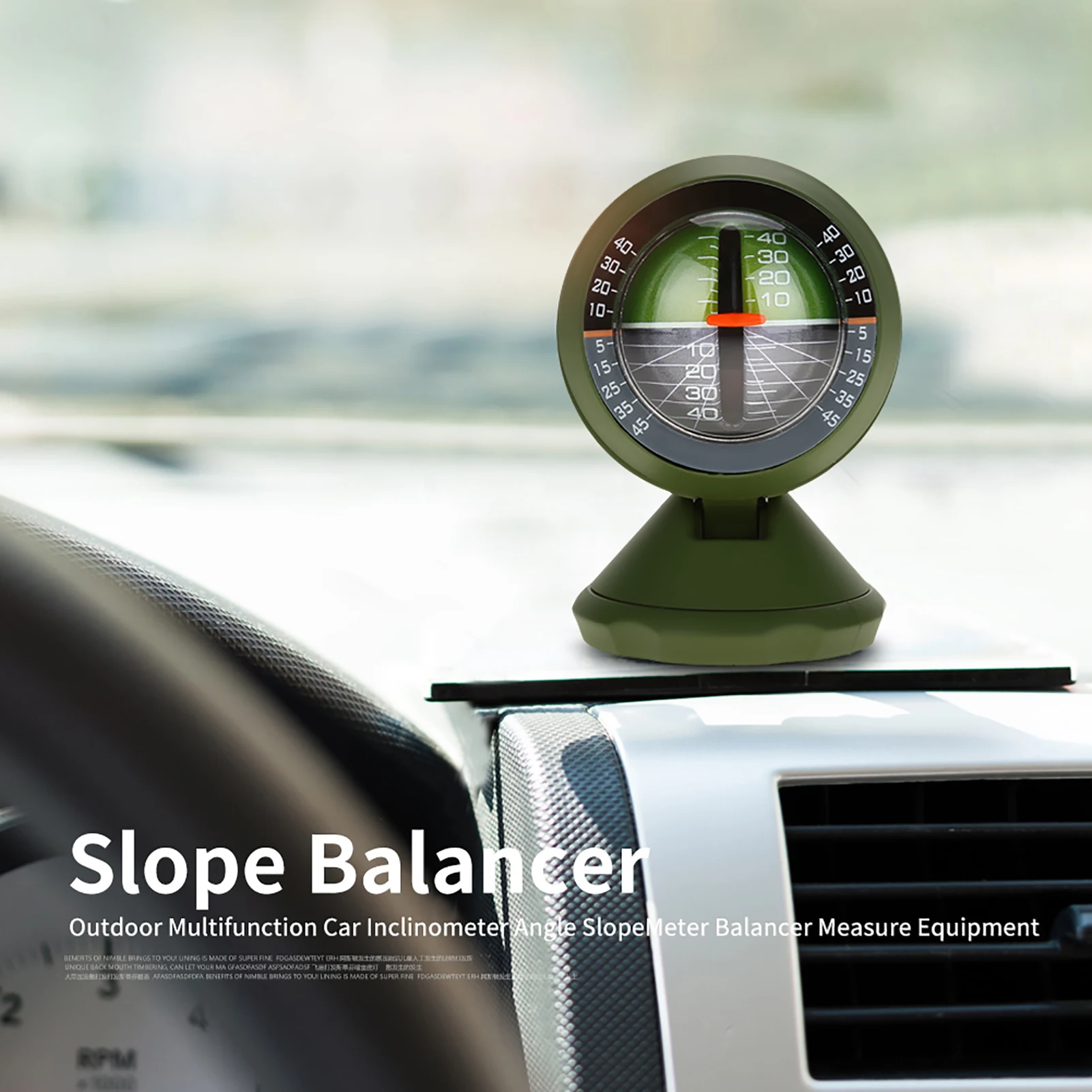 Angle Balancer Outdoor Multifunction Car Inclinometer Angle Slope Meter Balancer Measure Equipment Car Inclinometer Equipment