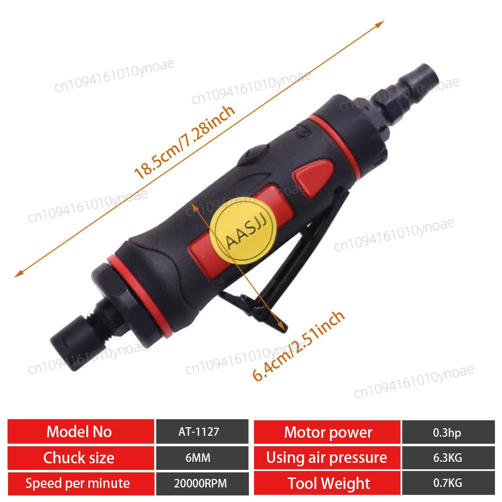

Pneumatic Mold Grinder Welder Polisher Extension Straight Grinder 0.3 6mm Collet 18000rpm