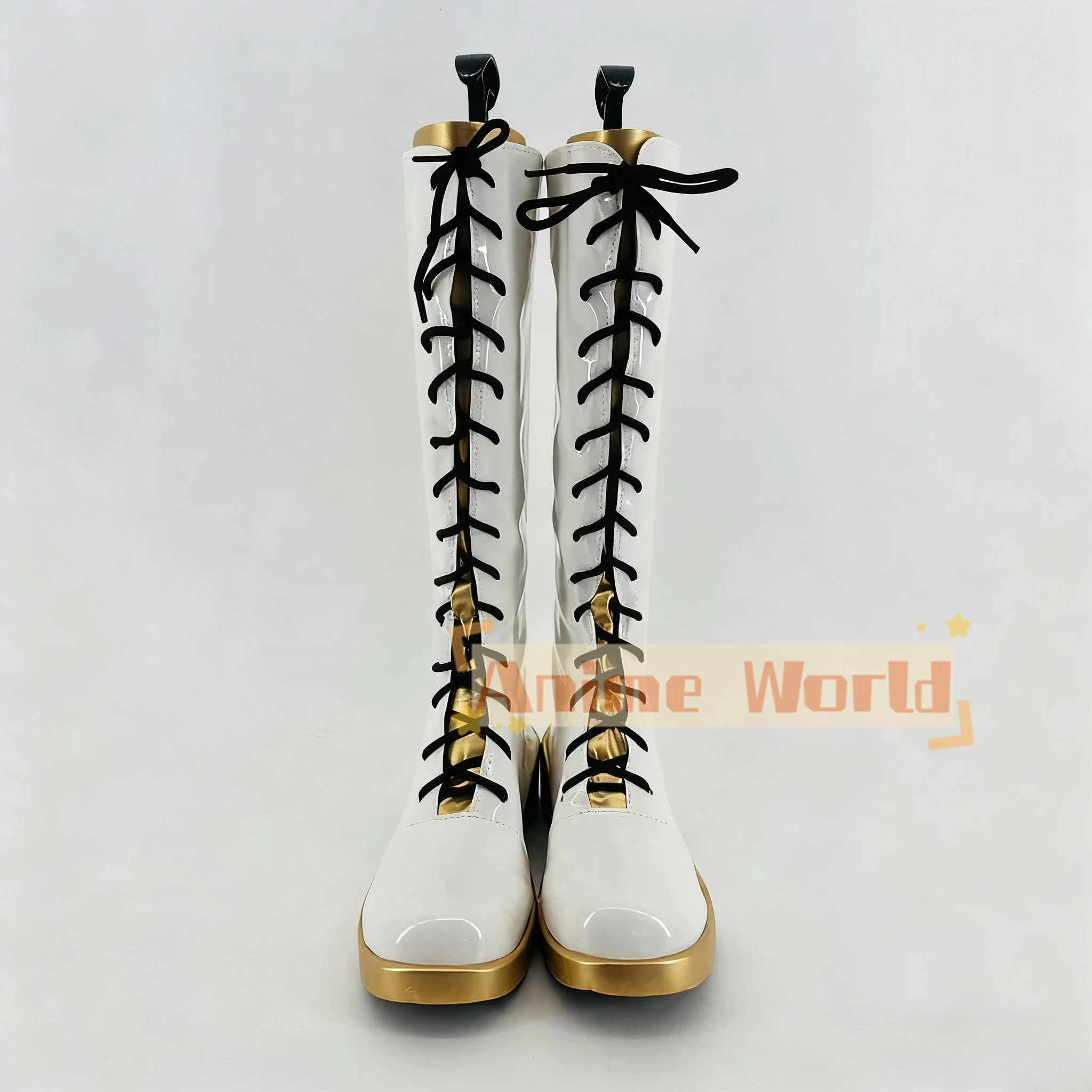 Chaussures de Costume de Cosplay Anime KPop Demon Hunters Rumi Zoey Mira, bottes blanches en Faux cuir faites à la main pour adultes et enfants, garçons et filles