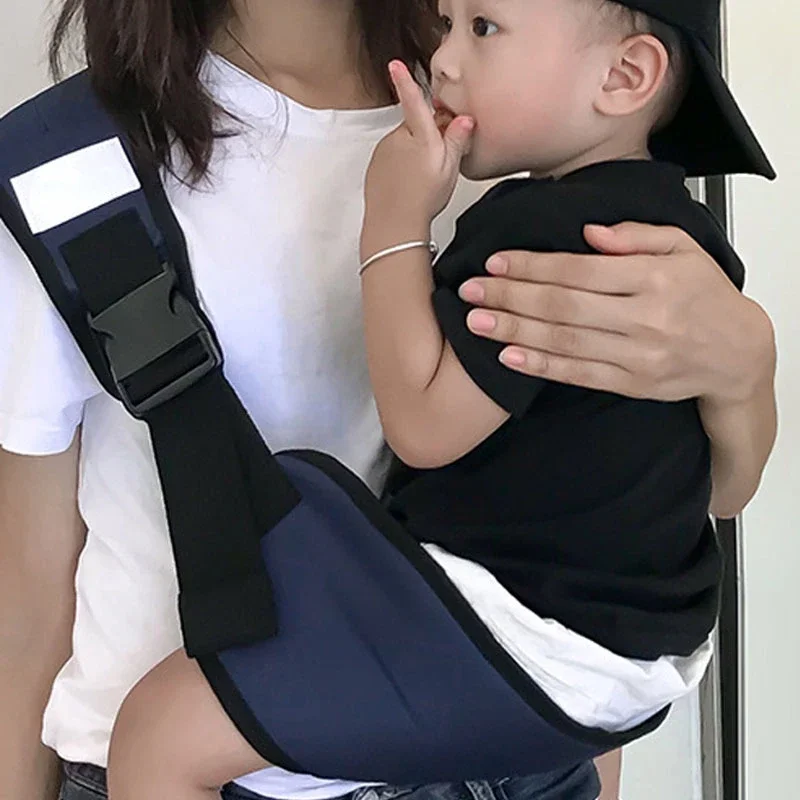 Portable Baby Carrier One Shoulder Holding Tool Freeing Hands, Waist Belt Baby Back Towel Shoulder Strap Bib