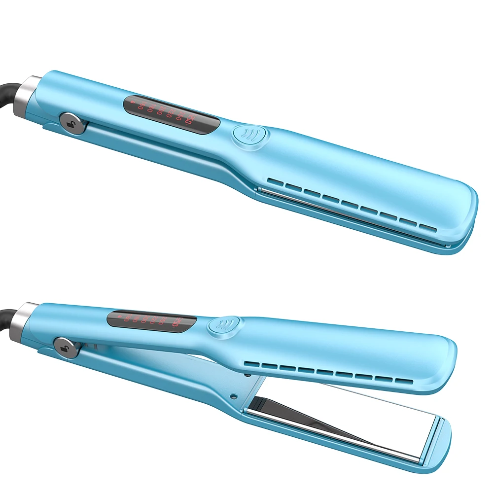 

SMET Original Manufacture Hair Straightener Electric Fast Heating 450F Flat Iron Ions Infrared Titanium Flat Iron