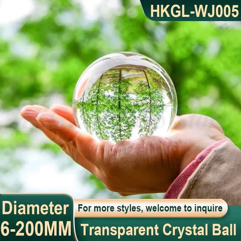 

6-200mm Transparent Crystal Ball Decorative Ball Ultra High Definition Smooth Glass Ball For Home Decoration Photography