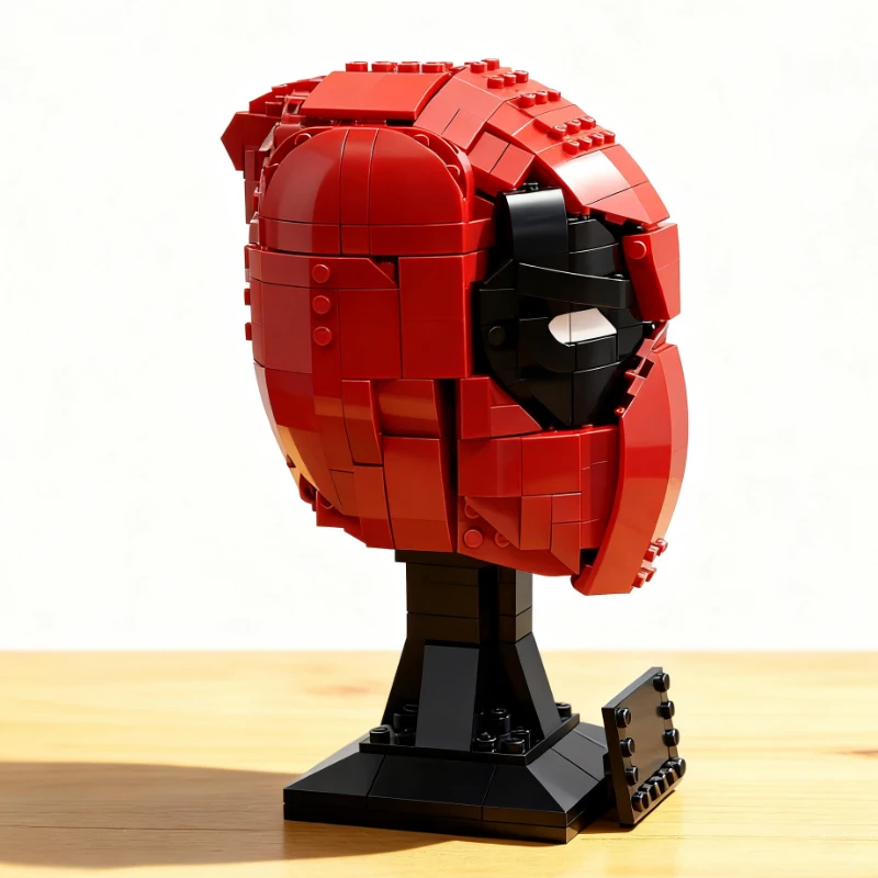 

MOC MOC-188311 Бюст Смертельный шлем Строительные блоки DIY Боевой мальчик Модель Образовательная сборка Игрушка для детей День рождения Рождественский подарок