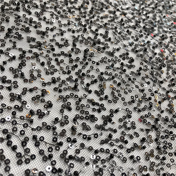 Imagem -02 - Tecido de Renda Bordado Tubo Pérola Tecido Vestido de Casamento Feminino Peça Desordenada