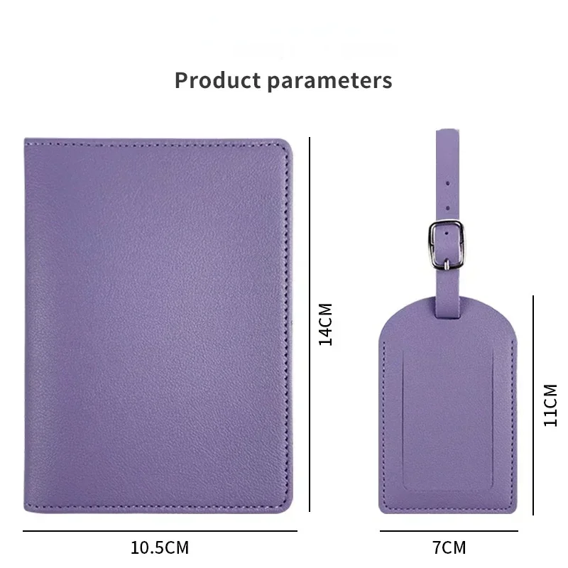 Pu Leather Passport Holder Case Travel Accessories Luggage Tags Bussiness Ticket Holder Passport Cover for Womem Girl