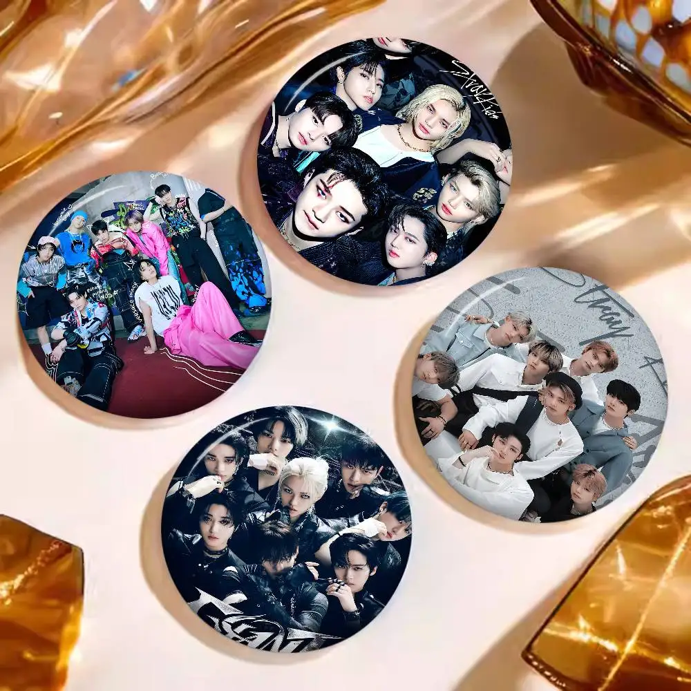 Popular Kpop S-Stray K-Kids 58mm Animals Funny Brooches Badge Backpack Clothes Gift Accessory view 5