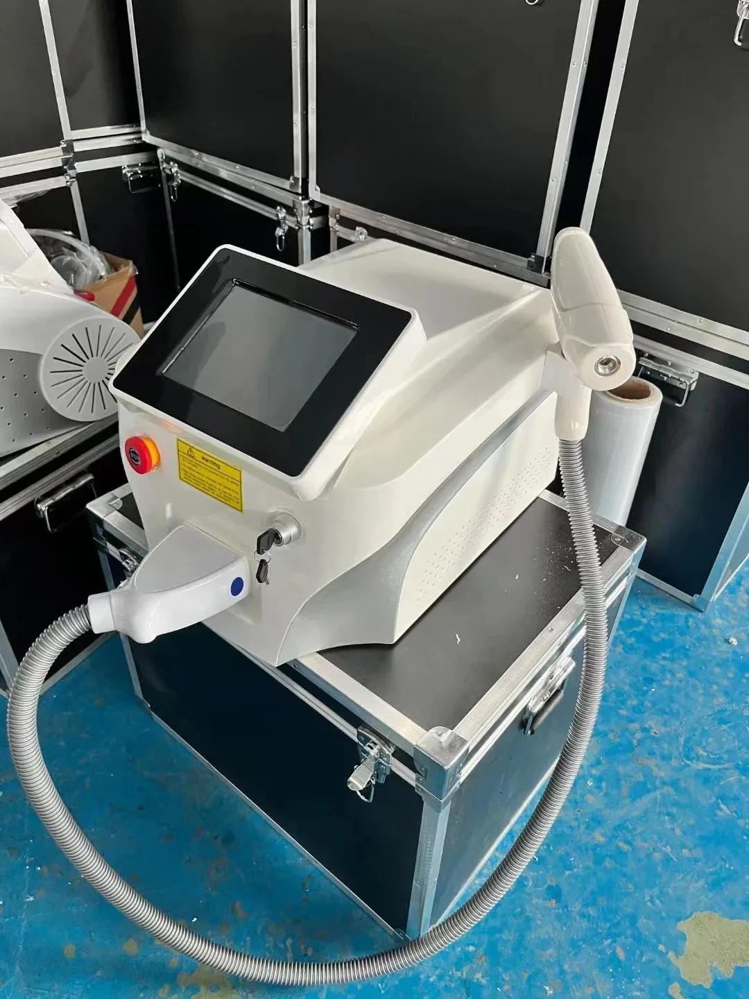 Tragbare Q-Switched Nd Yag Laser Tattoo Entfernung Maschine Carbon Peel Whitening Gesicht Schönheitssalon Gerät