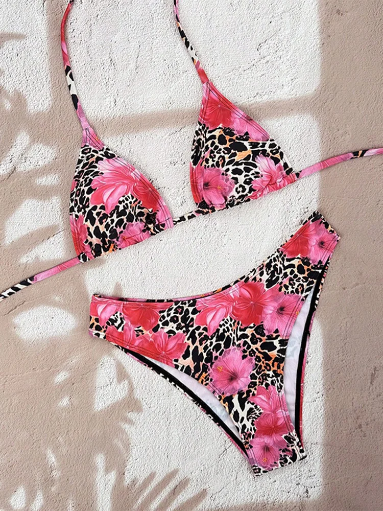 Vzvn Set Sexy Lace Up Polka Dot Beach Vacation Bikinis Women Split Swimsuit Bikini 2026 New All Season Backless Bikinis 2 Piece