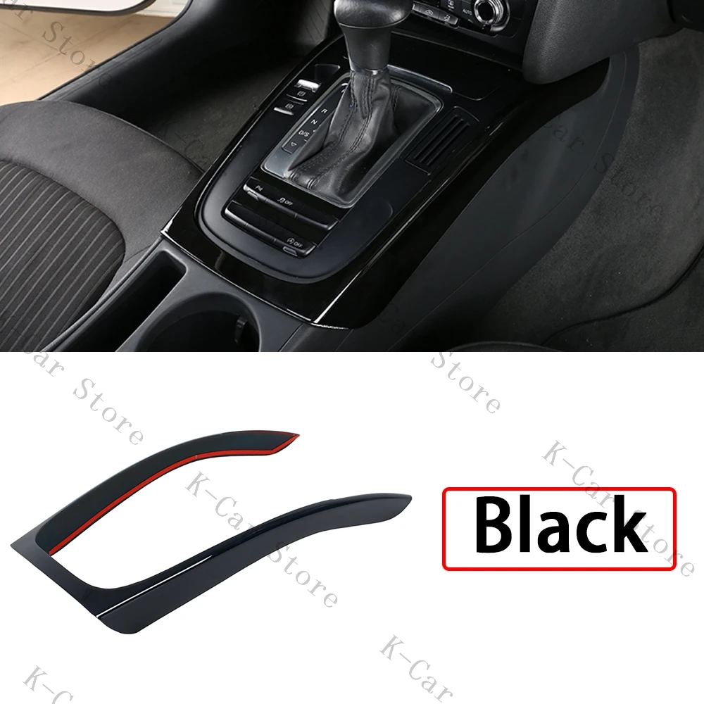 Car Styling Interior Modified For Audi A4 B8 A5 2009-2016 Car Center Console Gear Shift Frame Decoration Cover Trim Accessories