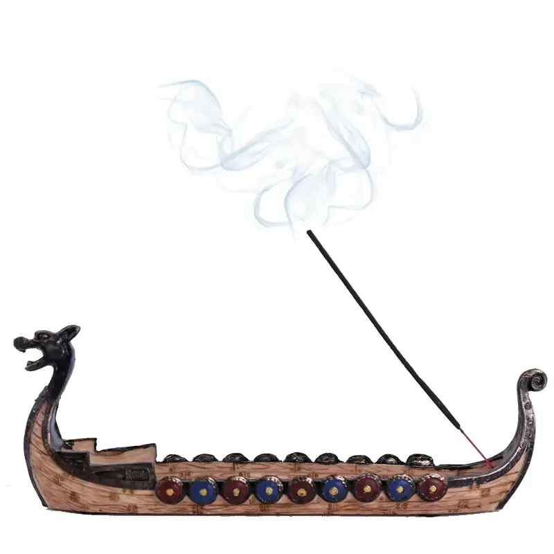 Chinesische traditionelle Drachenboot-Statue, Räucherstäbchenhalter, kreative Harz-Dekoration, Ornament, Zuhause, Büro, Schreibtisch, Geschenk, Party-Dekoration