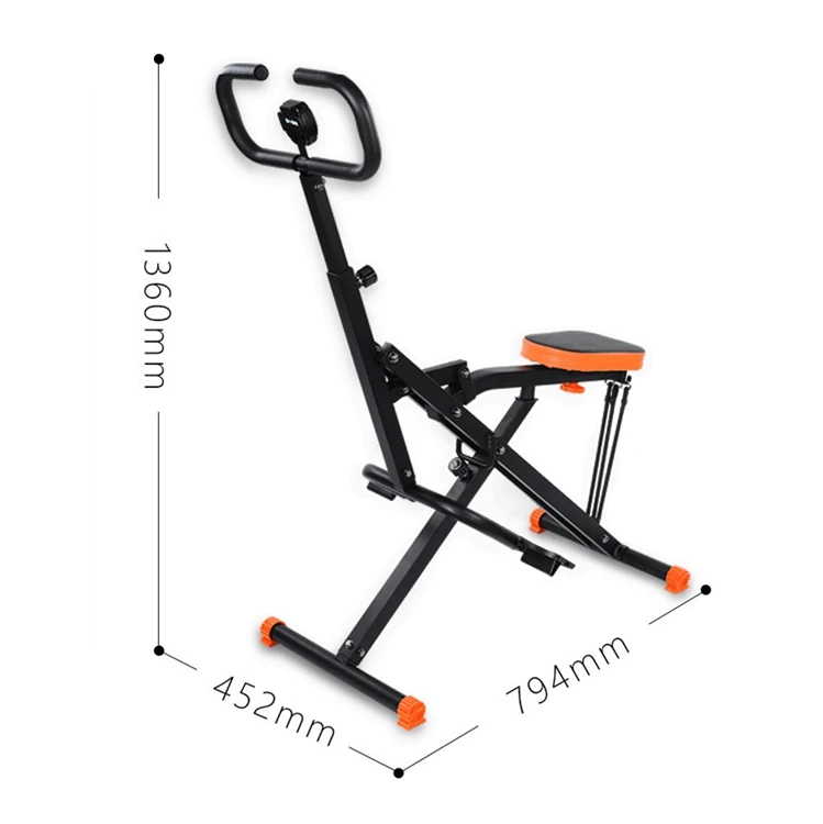 Máquina de Equitación Plegable para Fitness, Simulador de Equitación, Equipo de Ejercicio Cardiovascular